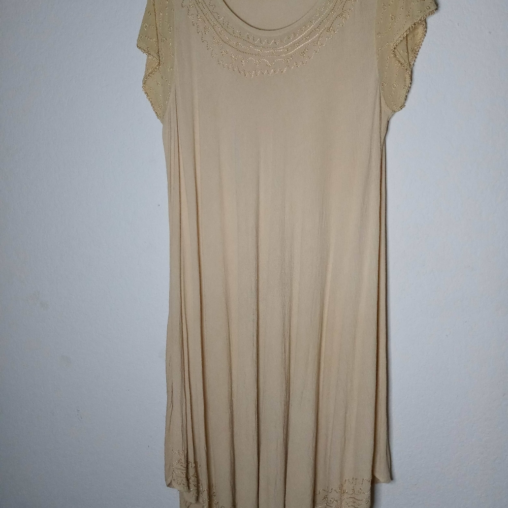 Cotton Crepe Swing Dress